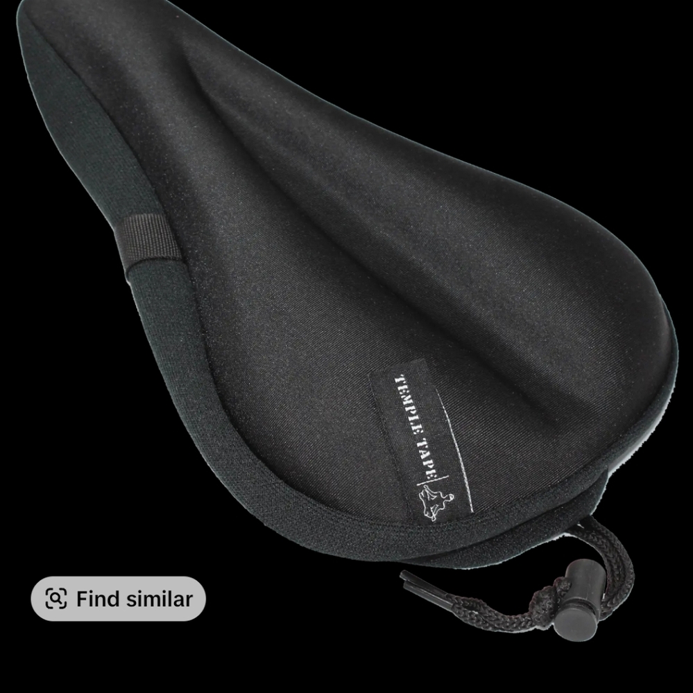Black Travel Bicycle Seat Cover